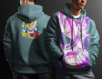 Dragon Ball Z Hoodie Vegeta Coat Unique Personality Many Sizes For Men Boy Kid Clothes DBP-1b Green