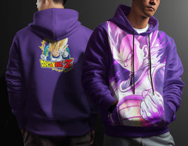 Dragon Ball Z Hoodie Vegeta Coat Unique Personality Many Sizes For Men Boy Kid Clothes DBP-1b Purple