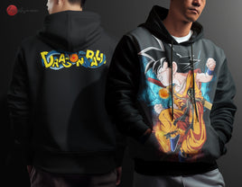 Dragon Ball Z Hoodie Goku Coat Unique Personality Many Sizes For Men Boy Kid Clothes DBP-3 Black