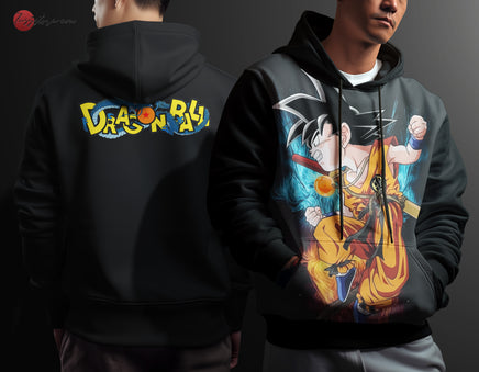 Dragon Ball Z Hoodie Goku Coat Unique Personality Many Sizes For Men Boy Kid Clothes DBP-3 Black