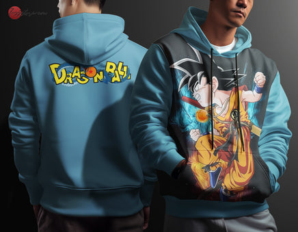 Dragon Ball Z Hoodie Goku Coat Unique Personality Many Sizes For Men Boy Kid Clothes DBP-3 Blue