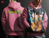 Dragon Ball Z Hoodie Goku Coat Unique Personality Many Sizes For Men Boy Kid Clothes DBP-3 Pink