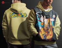 Dragon Ball Z Hoodie Goku Coat Unique Personality Many Sizes For Men Boy Kid Clothes DBP-3 Yellow