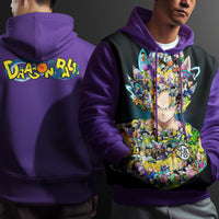 Dragon Ball Z Hoodie Goku Coat Unique Personality Many Sizes For Men Boy Kid Clothes DBP-4 Purple