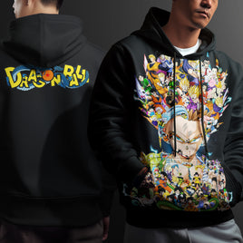 Dragon Ball Z Hoodie Gohan Coat Unique Personality Many Sizes For Men Boy Kid Clothes DBP-5 Black