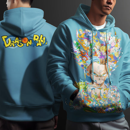 Dragon Ball Z Hoodie Gohan Coat Unique Personality Many Sizes For Men Boy Kid Clothes DBP-5 Blue