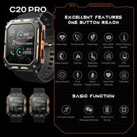 Upgraded Waterproof Smart Watch - Lusy Store LLC 