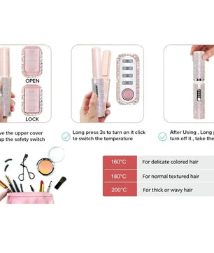 Portable Hair Straightener - Lusy Store LLC 