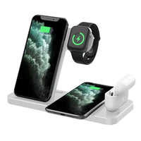 Four in One Fast Wireless Charger 4 in 1 White