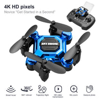 Mini Drone 4K HD Camera Blue 4K