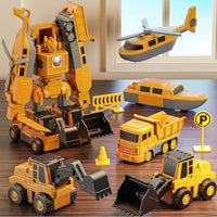 Lusy Store LLC DIY Magnetic Engineering Vehicle &amp; Robot Toy for Kids Toys