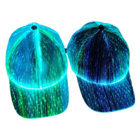 Led Light Up Hoed Hat Black