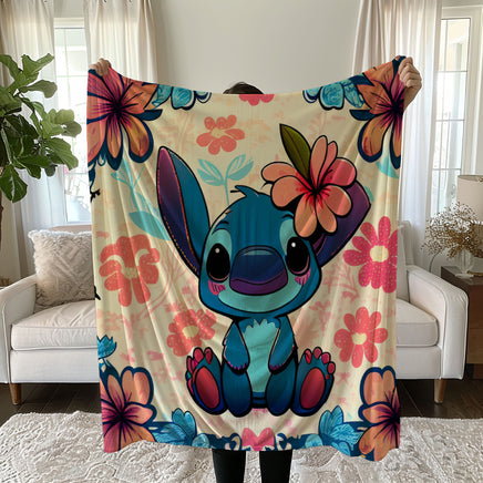 Stitch Blanket Cozy and Soft Throw Blankets Bed Sofa Gift For Pets Friends and Family 5 59x79 inch