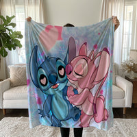 Stitch Blanket Cozy and Soft Throw Blankets Bed Sofa Gift For Pets Friends and Family 7 59x79 inch