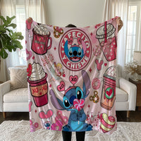 Stitch Blanket Cozy and Soft Throw Blankets Bed Sofa Gift For Pets Friends and Family 8 59x79 inch