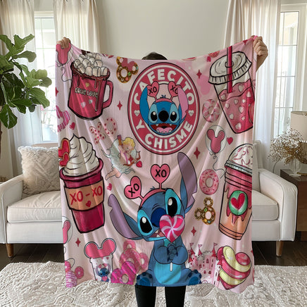 Stitch Blanket Cozy and Soft Throw Blankets Bed Sofa Gift For Pets Friends and Family 8 59x79 inch