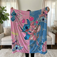 Stitch Blanket Cozy and Soft Throw Blankets Bed Sofa Gift For Pets Friends and Family 9 59x79 inch