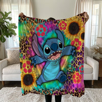 Stitch Blanket Cozy and Soft Throw Blankets Bed Sofa Gift For Pets Friends and Family 1 59x79 inch