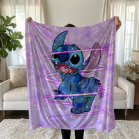 Stitch Blanket Cozy and Soft Throw Blankets Bed Sofa Gift For Pets Friends and Family 10 59x79 inch