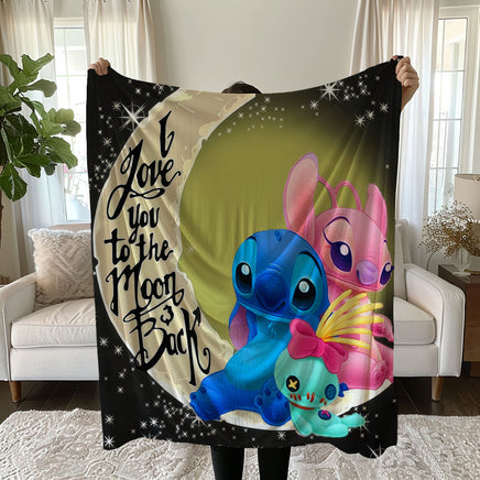 Stitch Blanket Cozy and Soft Throw Blankets Bed Sofa Gift For Pets Friends and Family 11 59x79 inch