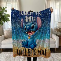 Stitch Blanket Cozy and Soft Throw Blankets Bed Sofa Gift For Pets Friends and Family 12 59x79 inch