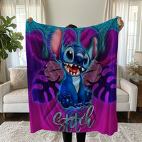 Stitch Blanket Cozy and Soft Throw Blankets Bed Sofa Gift For Pets Friends and Family 14 59x79 inch