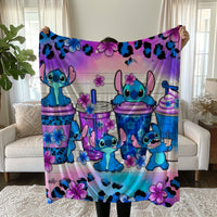 Stitch Blanket Cozy and Soft Throw Blankets Bed Sofa Gift For Pets Friends and Family 15 59x79 inch
