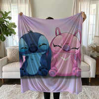 Stitch Blanket Cozy and Soft Throw Blankets Bed Sofa Gift For Pets Friends and Family 16 59x79 inch