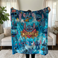 Stitch Blanket Cozy and Soft Throw Blankets Bed Sofa Gift For Pets Friends and Family 1 59x79 inch