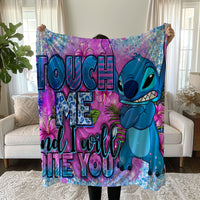 Stitch Blanket Cozy and Soft Throw Blankets Bed Sofa Gift For Pets Friends and Family 6 59x79 inch