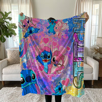 Stitch Blanket Cozy and Soft Throw Blankets Bed Sofa Gift For Pets Friends and Family 8 59x79 inch