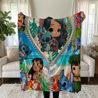 Stitch Blanket Cozy and Soft Throw Blankets Bed Sofa Gift For Pets Friends and Family 11 59x79 inch