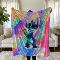 Stitch Blanket Cozy and Soft Throw Blankets Bed Sofa Gift For Pets Friends and Family 12 59x79 inch