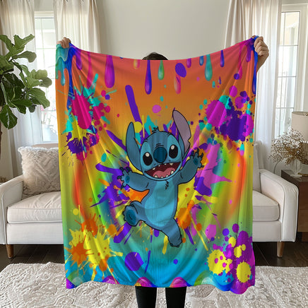 Stitch Blanket Cozy and Soft Throw Blankets Bed Sofa Gift For Pets Friends and Family 13 59x79 inch