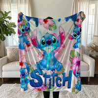 Stitch Blanket Cozy and Soft Throw Blankets Bed Sofa Gift For Pets Friends and Family 15 59x79 inch