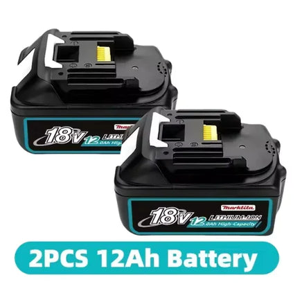 Original Li-Ion Battery – 18V, Available in 6.0Ah, 8.0Ah, 12.0Ah DC18RC Charger 2PCS 12Ah battery