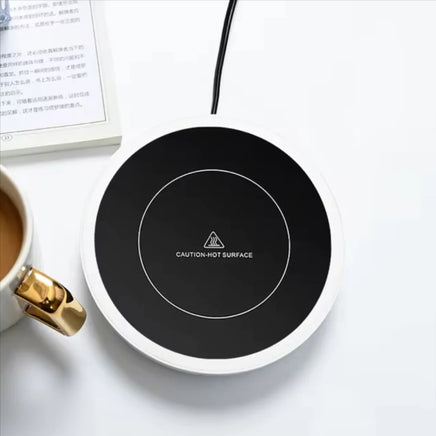 Versatile 110V/220V Electric Coffee Mug Warmer - Keep Your Drinks Hot with Our Stylish Heating Pad Coaster! Perfect for Tea, Milk, and More! - Lusy Store LLC 