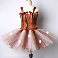 Christmas Deer Costume for Baby Girls Tutu Dress Reindeer Kids Animal Birthday Outfit Children Halloween Costumes Girl Clothes