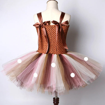 Christmas Deer Costume for Baby Girls Tutu Dress Reindeer Kids Animal Birthday Outfit Children Halloween Costumes Girl Clothes