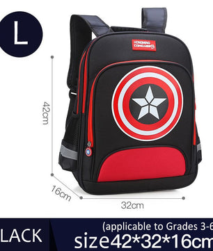 Spiderman Backpack Children Schoolbags Superhero Captain America Backpacks Boy B108