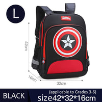 Lusy Store Spiderman Backpack Children Schoolbags Superhero Captain America Backpacks Boy B108 