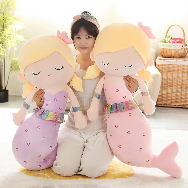 Lusy Store LLC Large Mermaid High Quality Filled Cotton Stuffed Plush Toy Plush