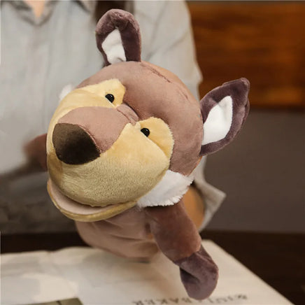 Giraffe Plush Toy Hand Puppet – Soft & Realistic Jungle Animal, 10.6" – Lusy Store 16 10.6"