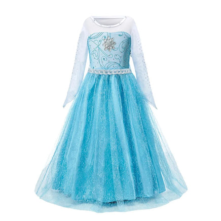 Girls Princess Dress Kids Cinderella Snow White Aurora Sofia Rapunzel Cinderella Halloween Costume 8