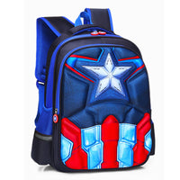 Lusy Store Spiderman Backpack Children Schoolbags Superhero Captain America Backpacks Boy B108 
