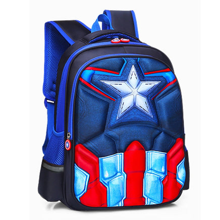 Lusy Store Spiderman Backpack Children Schoolbags Superhero Captain America Backpacks Boy B108 