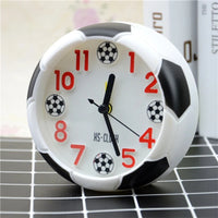 Creative Football Alarm Clock Desktop Alarm Clock Student Desktop Alarm Clock Round Alarm Clock Table Clock Digital Poin White