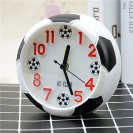 Creative Football Alarm Clock Desktop Alarm Clock Student Desktop Alarm Clock Round Alarm Clock Table Clock Digital Poin White