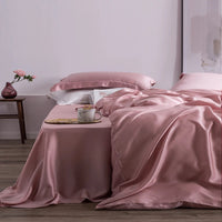 Liv-Esthete Romantic 100% Silk Bedding Set Mulberry Beauty Silk Bed Set Beauty Quilt Cover Pillowcase Double Queen King Sheet Lusy Store