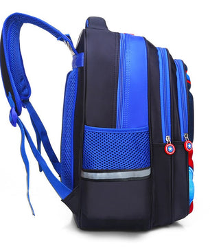 Spiderman Backpack Children Schoolbags Superhero Captain America Backpacks Boy B108